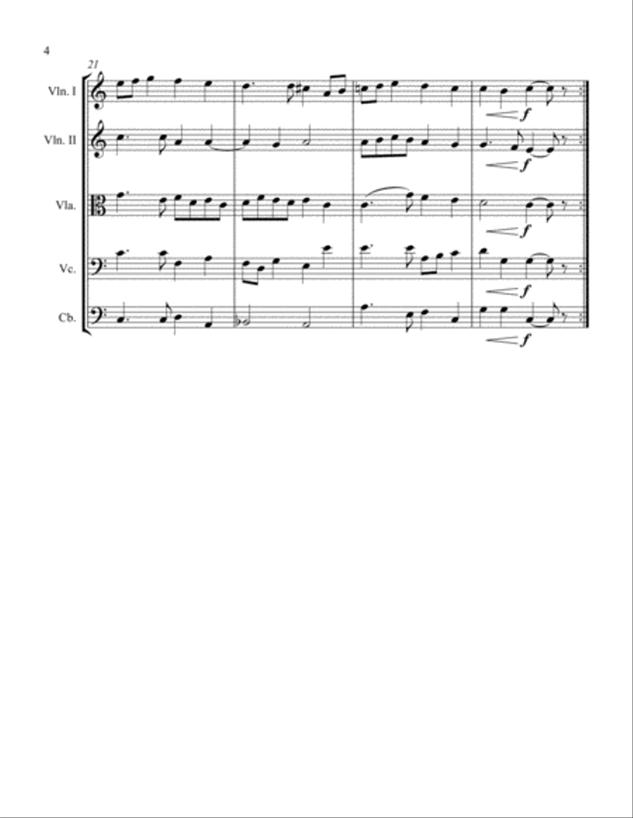 Allemande String Orchestra scores gallery preview page 4