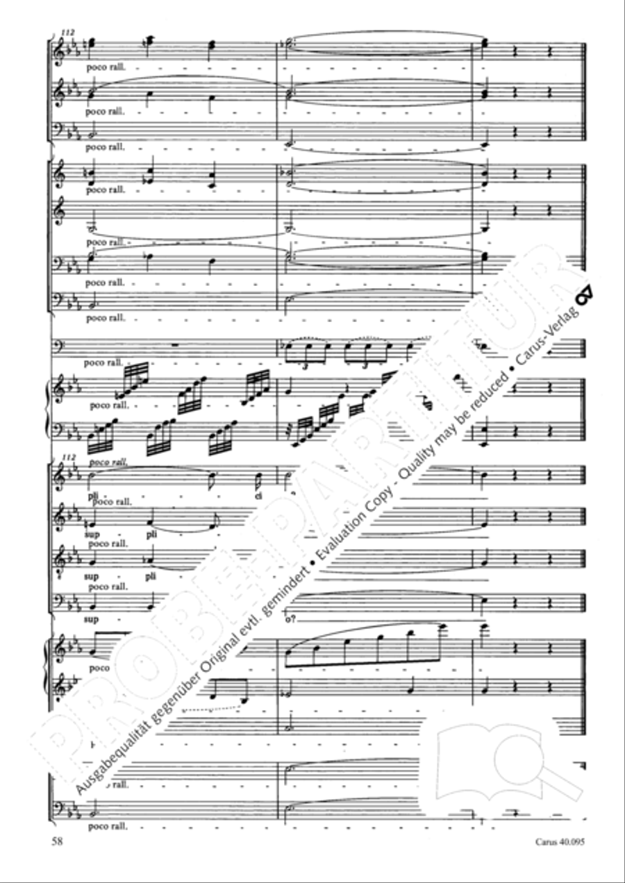 The Seven Words (Die Sieben Worte) 4-Part scores gallery preview page 73