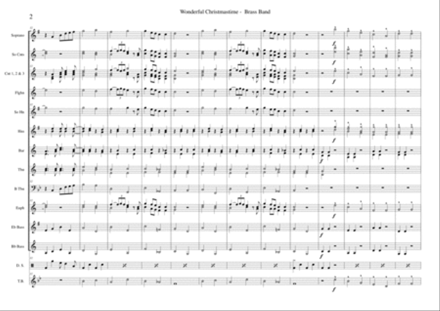 Wonderful Christmastime Brass Ensemble scores gallery preview page 2