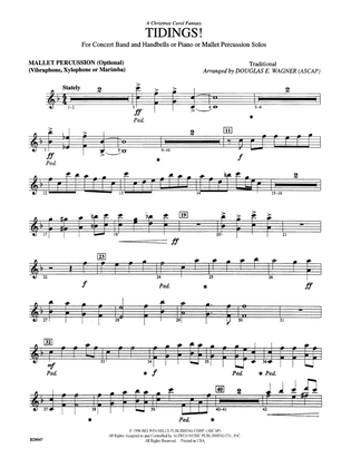 Tidings! (A Christmas Carol Fantasy): Optional Mallet Percussion (Vibraphone, Xylophone, or Marimba)