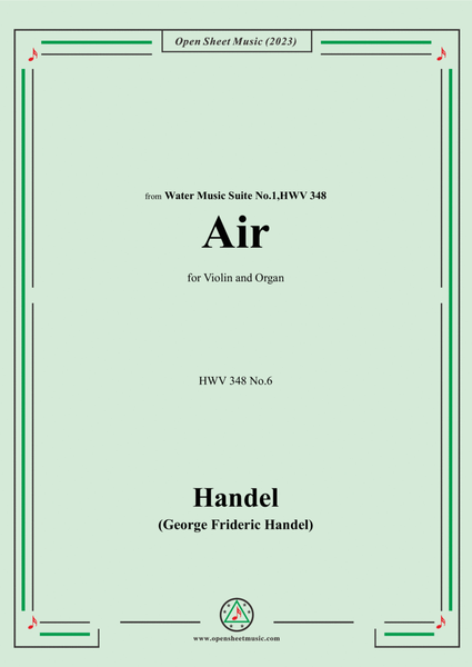 Handel-Air,HWV 348 No.6,for Violin and Organ image number null
