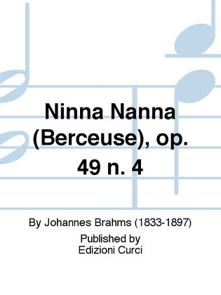 Book cover for Ninna Nanna (Berceuse), op. 49 n. 4