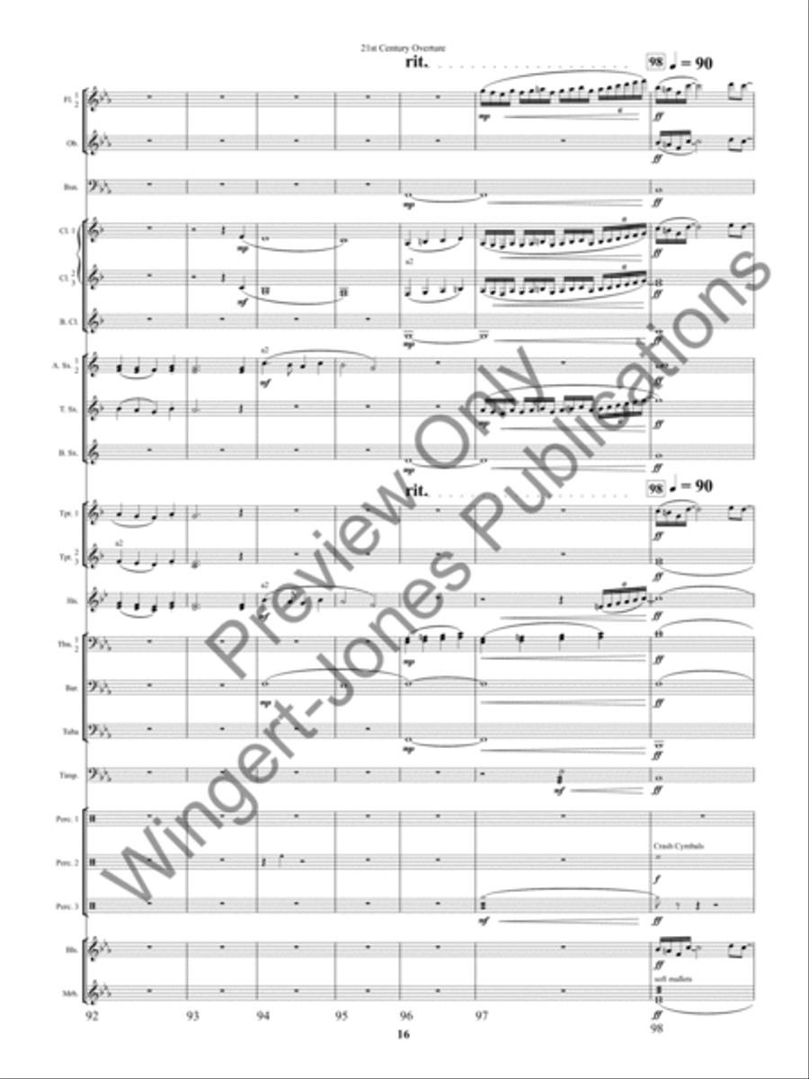 21st Century Overture Concert Band scores gallery preview page 19