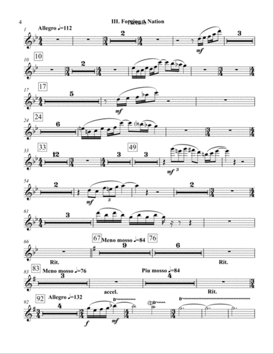 The First State - Set of Parts Concert Band scores gallery preview page 4