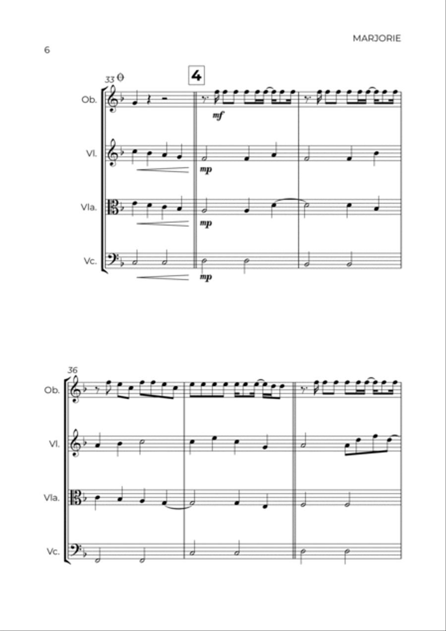Marjorie Oboe scores gallery preview page 6