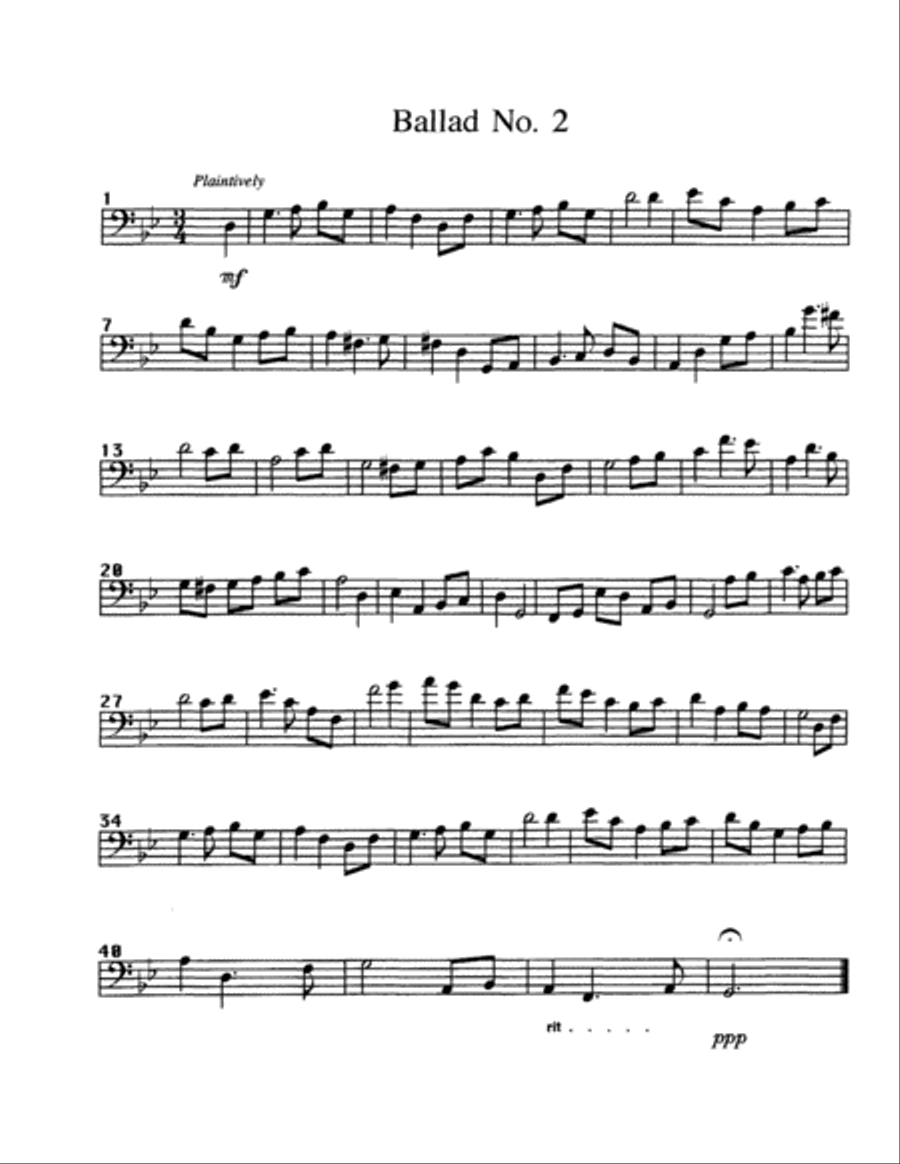 Twenty-one Etudes Twenty-one Etudes Euphonium scores gallery preview page 4