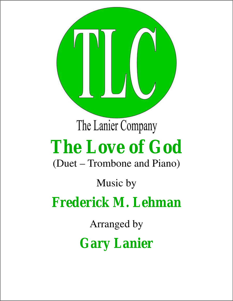 THE LOVE OF GOD (Duet – Trombone and Piano/Score and Parts) Trombone Duet scores gallery preview page 1