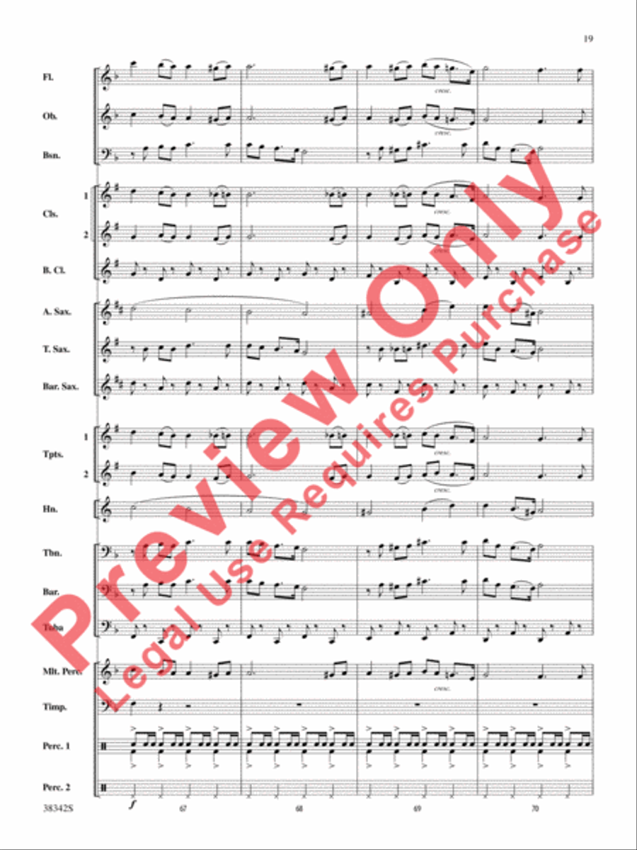Sousa Classics Concert Band scores gallery preview page 20