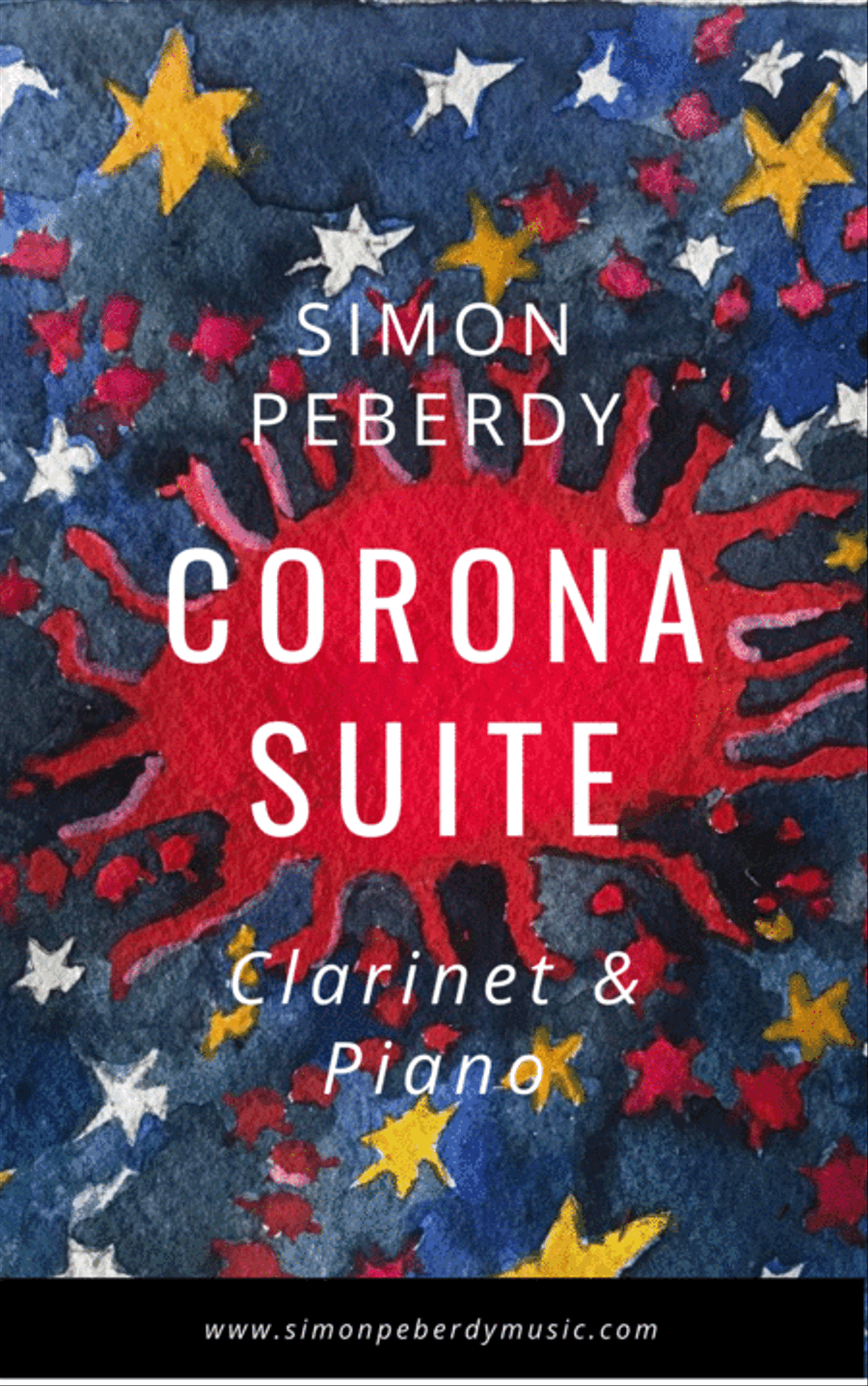 Corona Suite for Clarinet and Piano by Simon Peberdy Small Ensemble scores gallery preview page 1