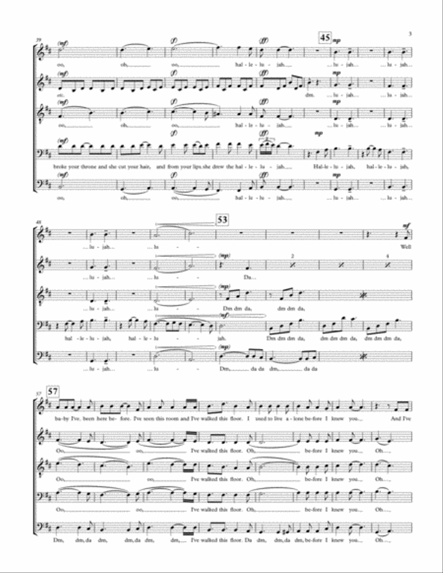 Hallelujah Hallelujah Divisi scores gallery preview page 3