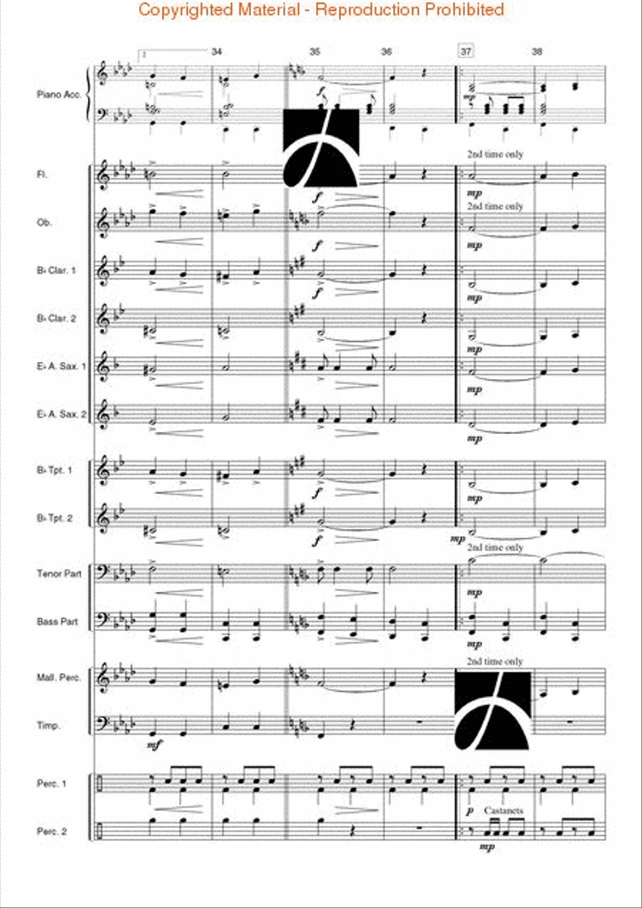 Spanish Overture Concert Band scores gallery preview page 7
