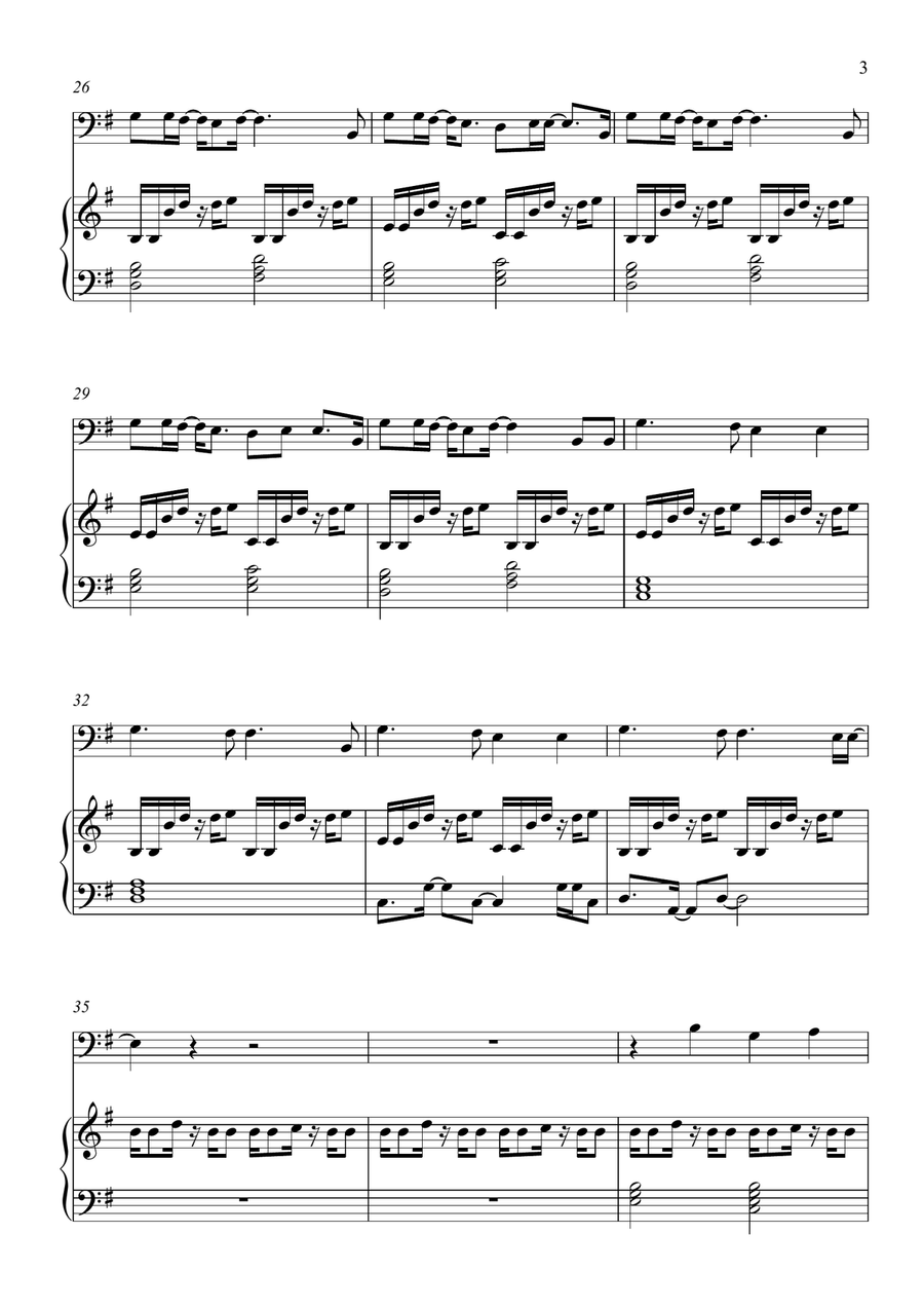 Breaking The Habit Voice scores gallery preview page 3