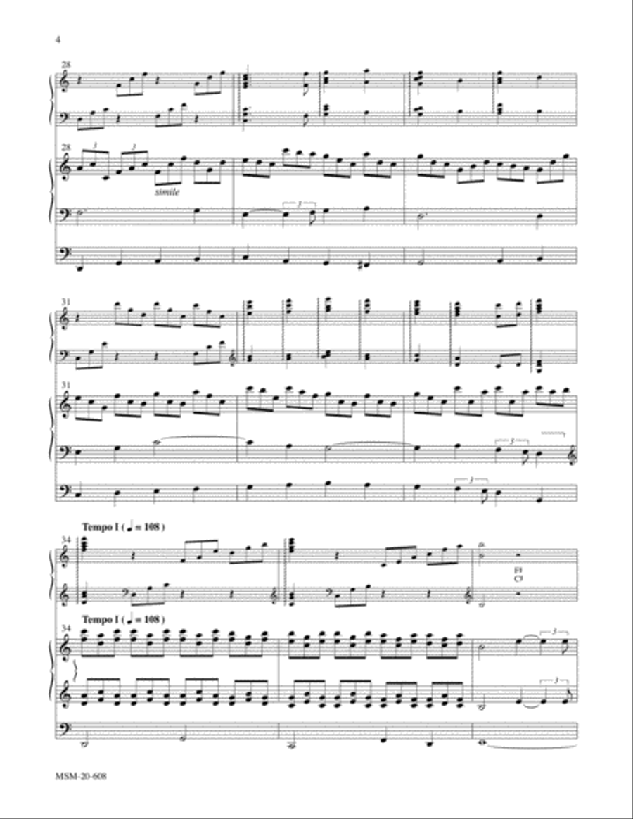 Crucifer No. 3 from Hymns for Harp and Organ Harp scores gallery preview page 5