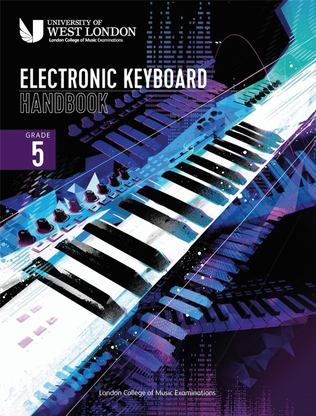 Book cover for LCM Electronic Keyboard Handbook 2021 Grade 5