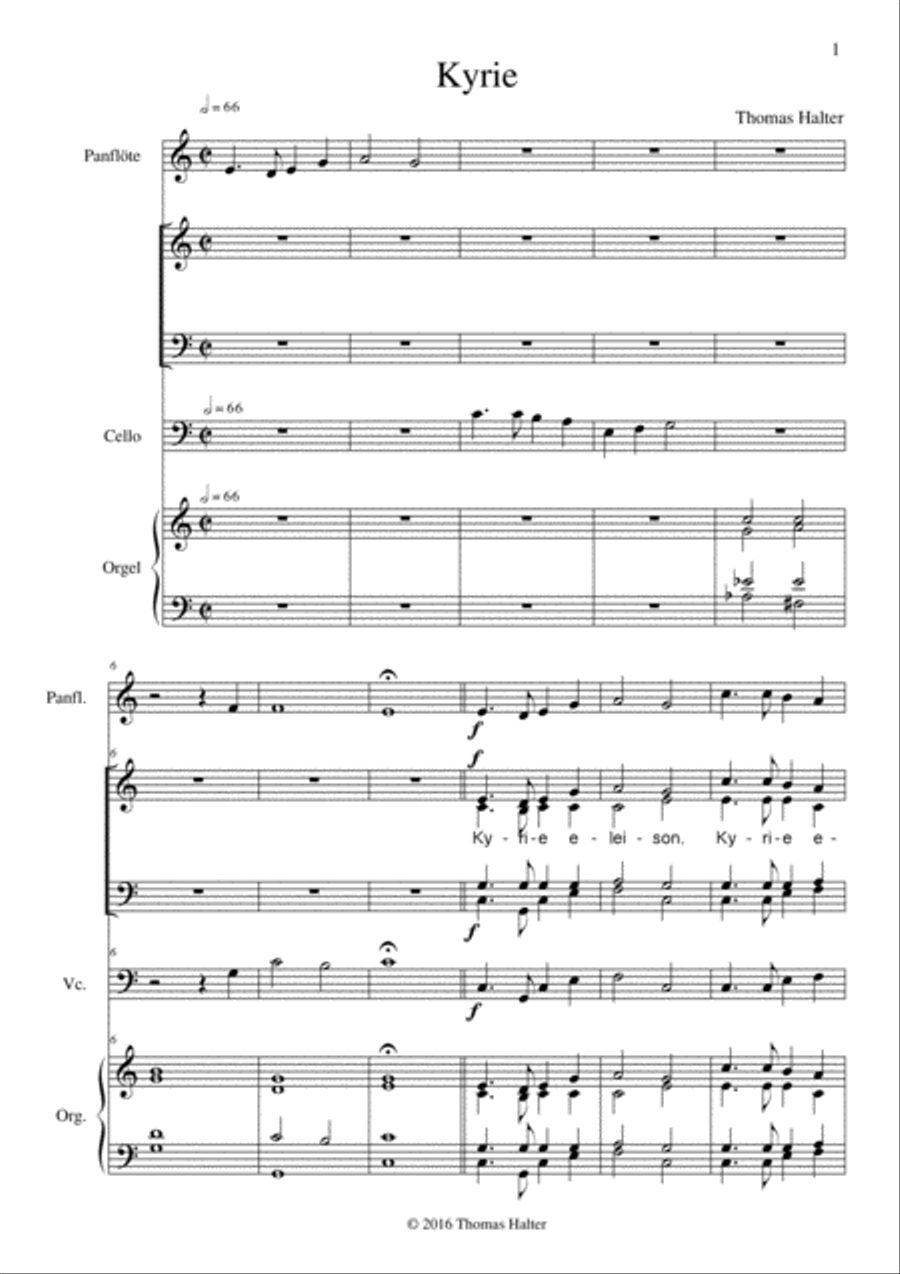 Missa in honorem Sancti Martini 4-Part scores gallery preview page 4