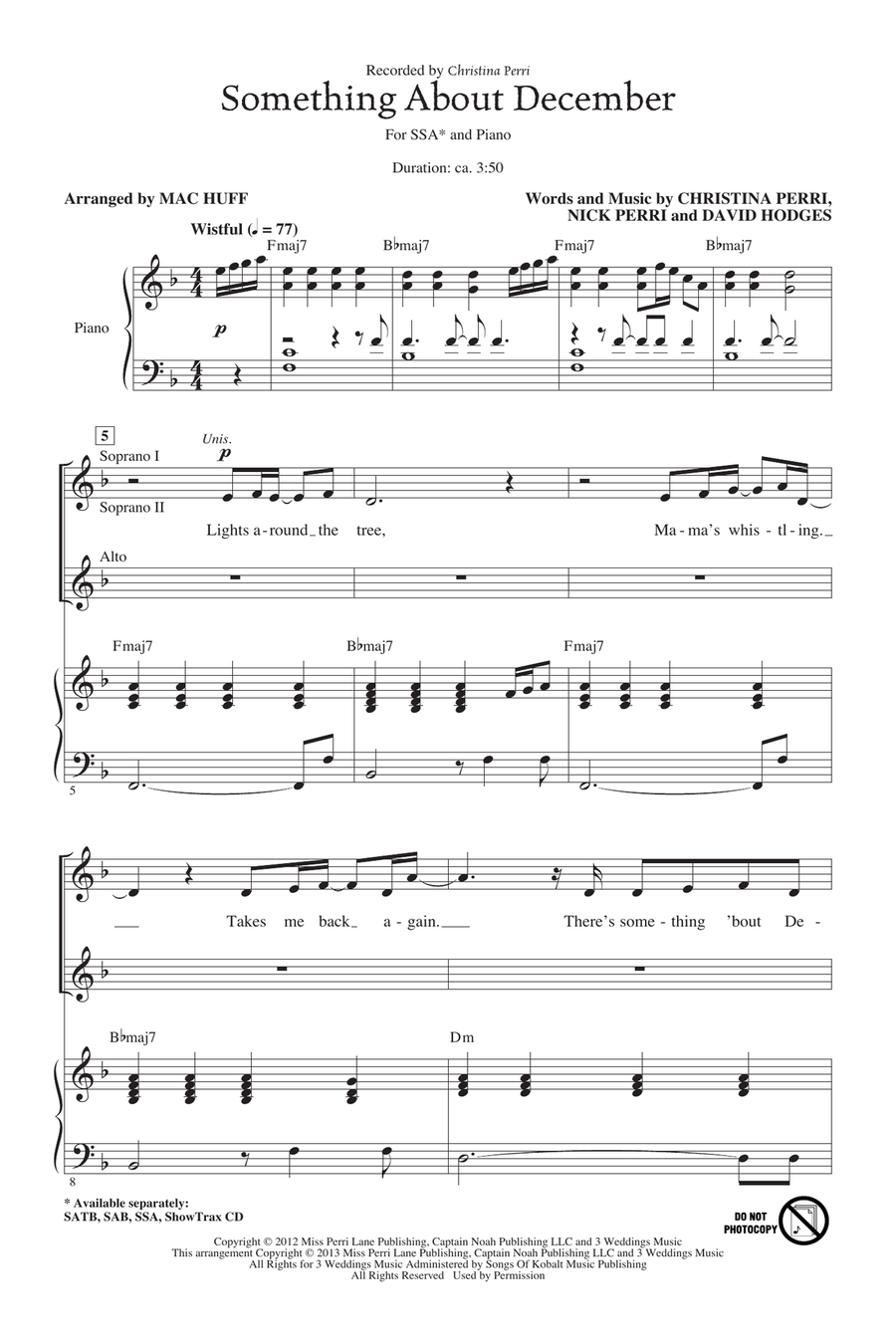 Something About December Something About December SSA scores gallery preview page 1