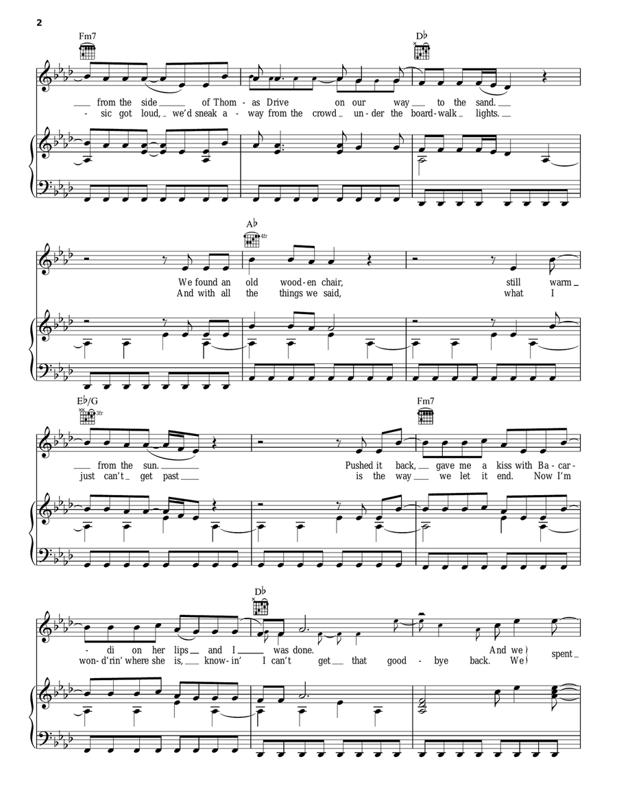 Roller Coaster Roller Coaster Piano, Vocal, Guitar scores gallery preview page 2