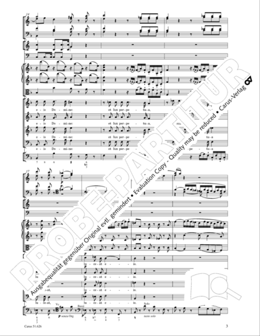 Missa longa in C major (Missa longa in C) 4-Part scores gallery preview page 15