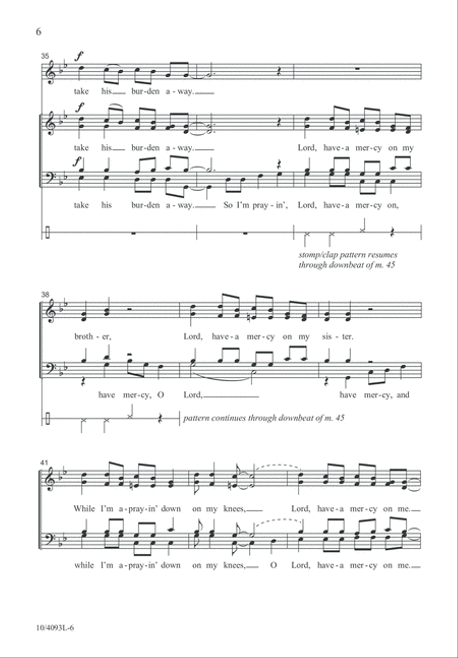 Lord, Have Mercy 4-Part scores gallery preview page 7