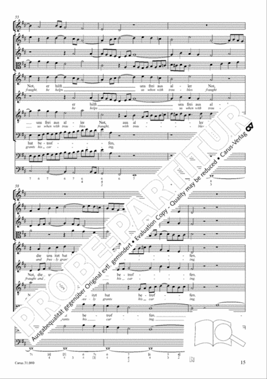 A mighty fortress is our God (Ein feste Burg ist unser Gott) 4-Part scores gallery preview page 16