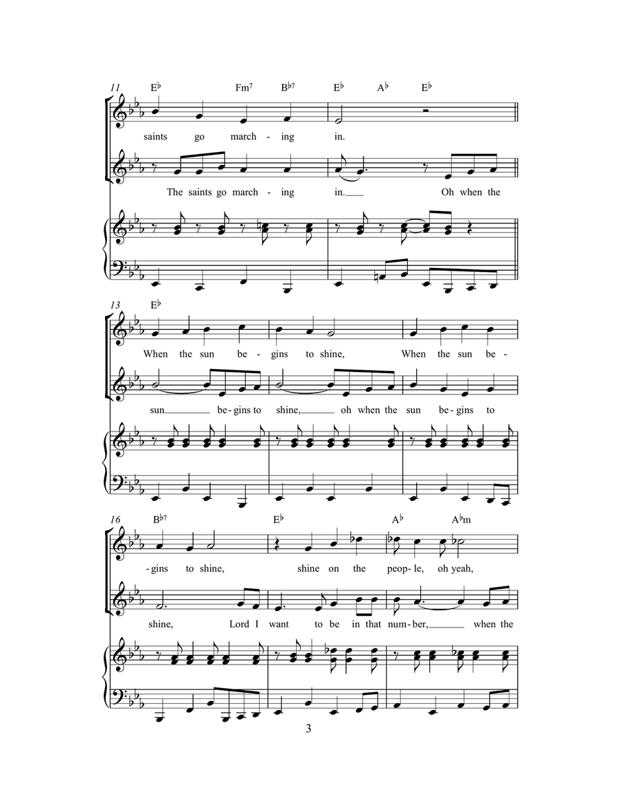 When The Saints Go Marching In (arr. Rick Hein)