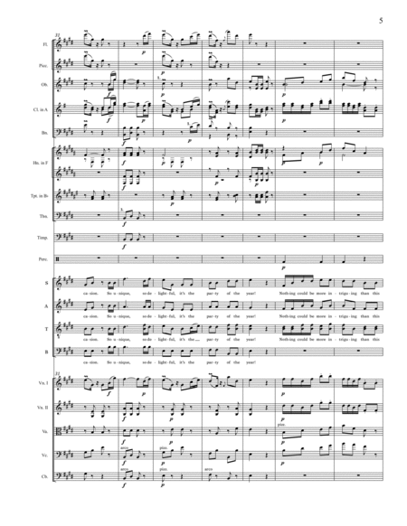Celebration Songs (from Die Fledermaus) - Full Score
