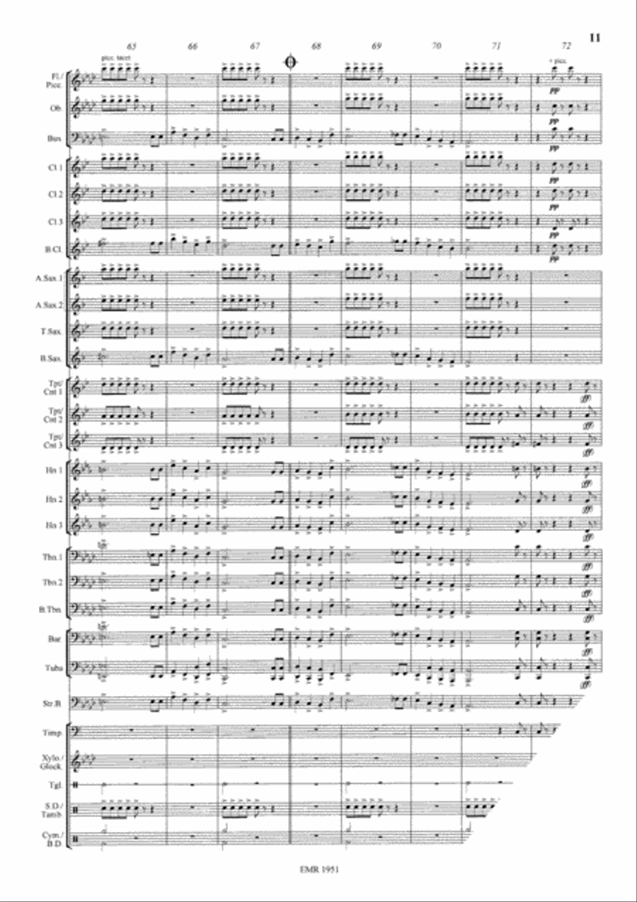 Egyptian March 4-Part scores gallery preview page 12