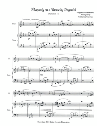 Rhapsody on a Theme by Paganini (Variation 18 )