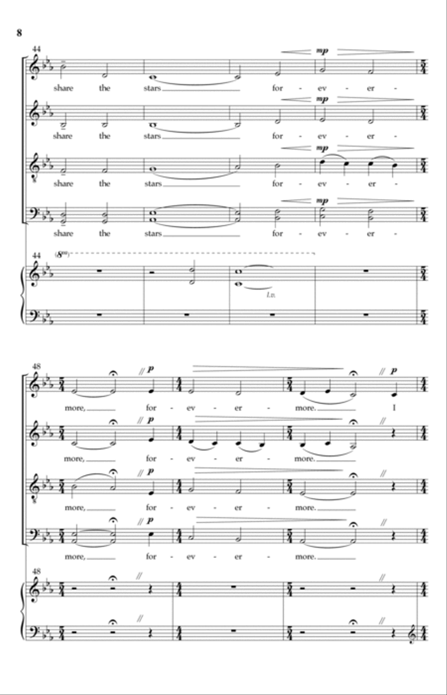 Share The Stars 4-Part scores gallery preview page 6