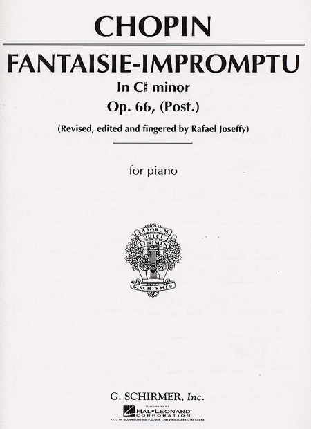 Frederic Chopin: Fantasie Impromptu, Op. 66 In C# Minor