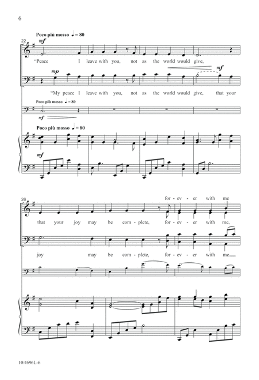 Gathered in the Upper Room 4-Part scores gallery preview page 6