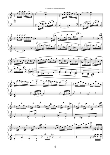 Sonatas, collection 3 - Hob. XVI/21-30 by Franz Joseph Haydn for piano solo