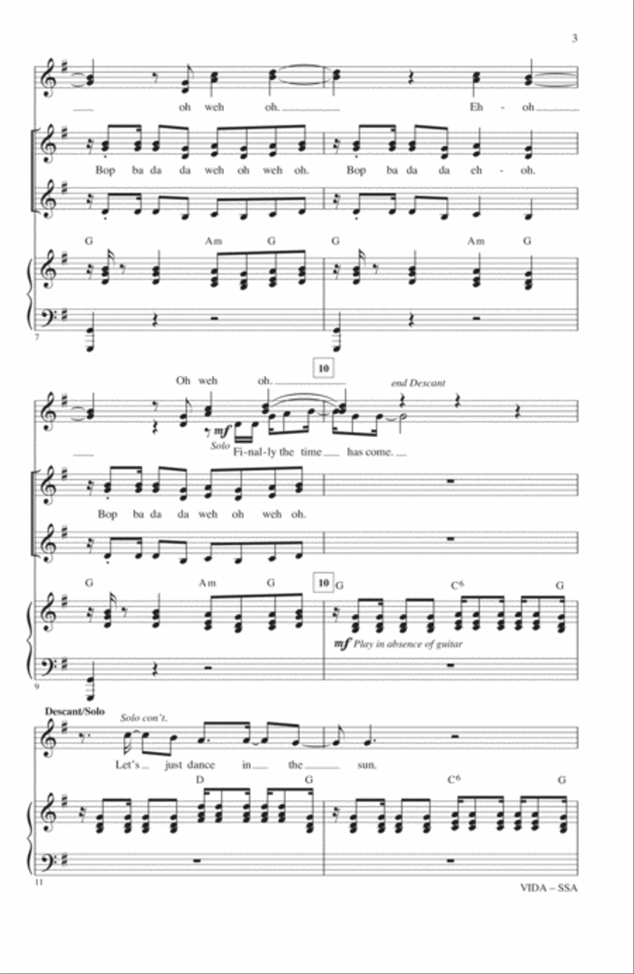 Vida Vida SSA scores gallery preview page 2