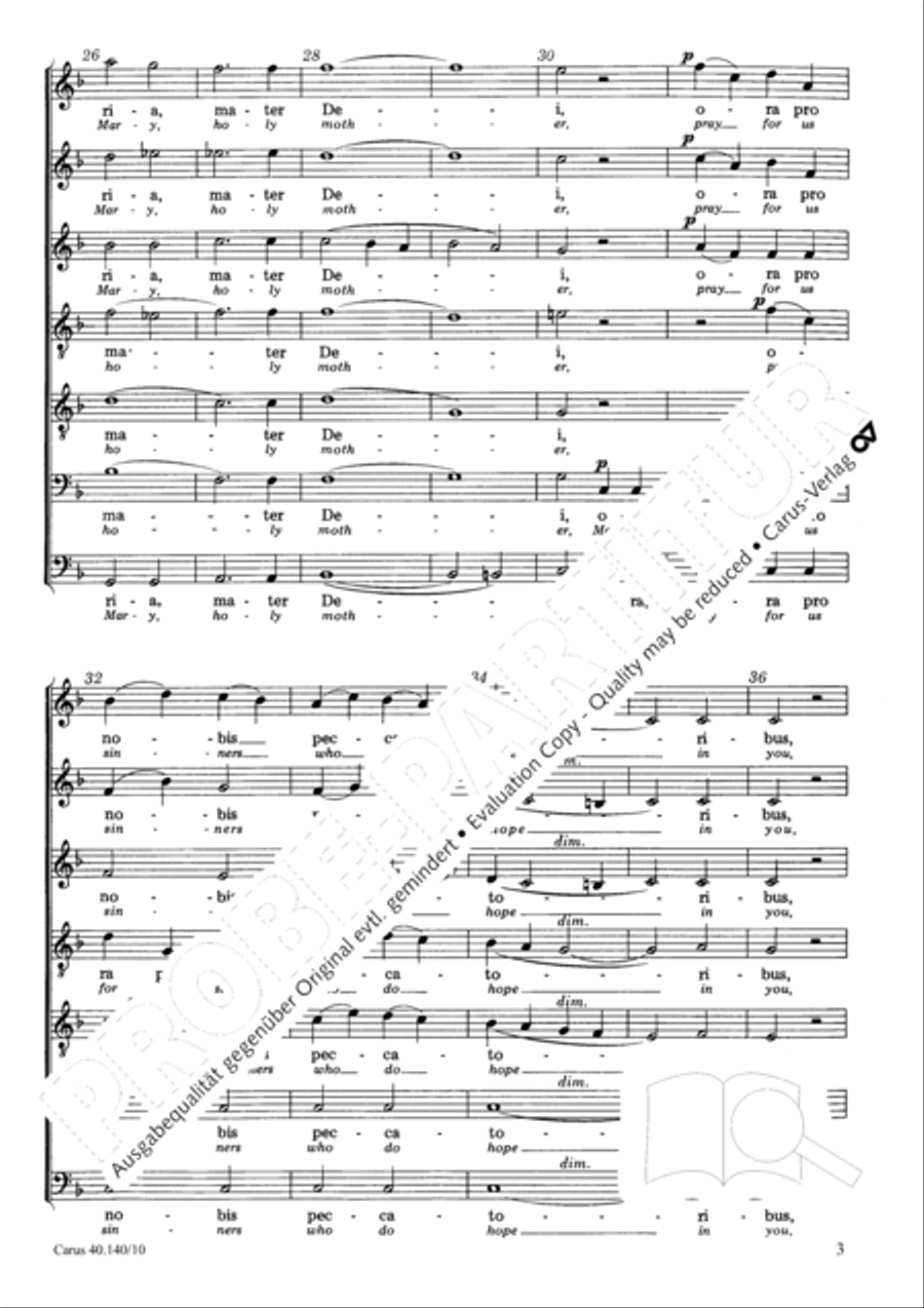 Ave Maria Choir scores gallery preview page 4