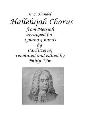 Book cover for Hallelujah Chorus for 1 piano 4 hands (in C major)