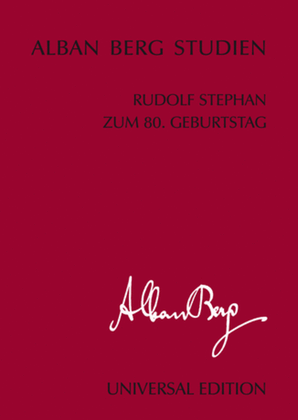 Book cover for Rudolf Stephan Zum 80. Geburtstag