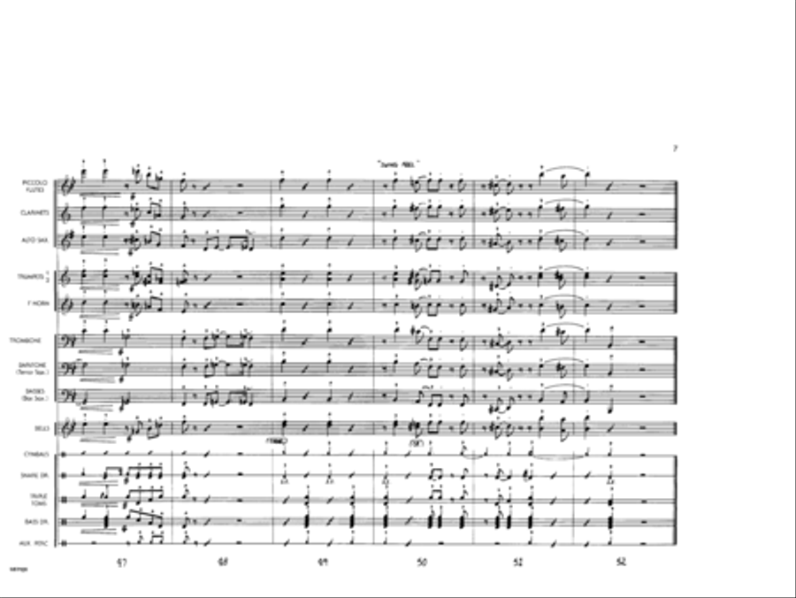 Oh! You Beautiful Doll Marching Band scores gallery preview page 8
