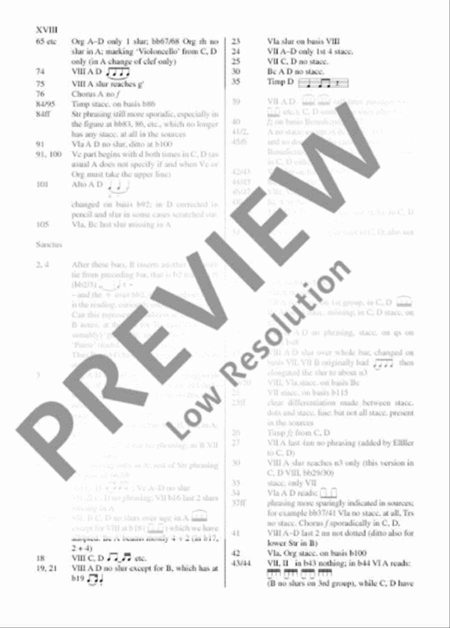 Missa in Angustiis D minor 4-Part scores gallery preview page 19