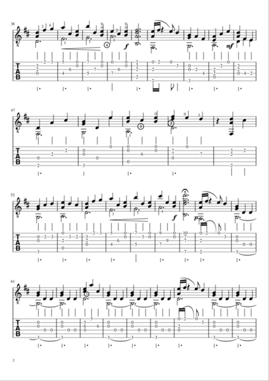 celtic waltz Acoustic Guitar scores gallery preview page 2