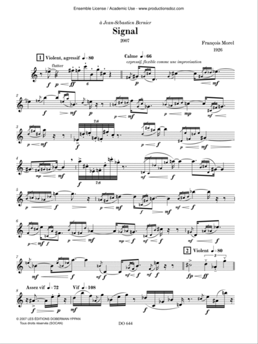Signal Flute Solo scores gallery preview page 4