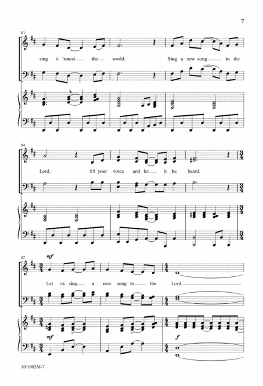 Sing a New Song to the Lord 4-Part scores gallery preview page 7