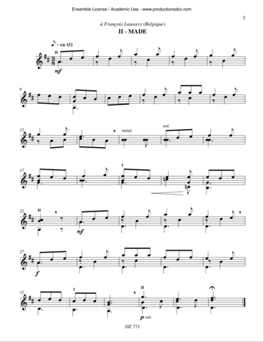 Imaginaire 9 Classical Guitar scores gallery preview page 3