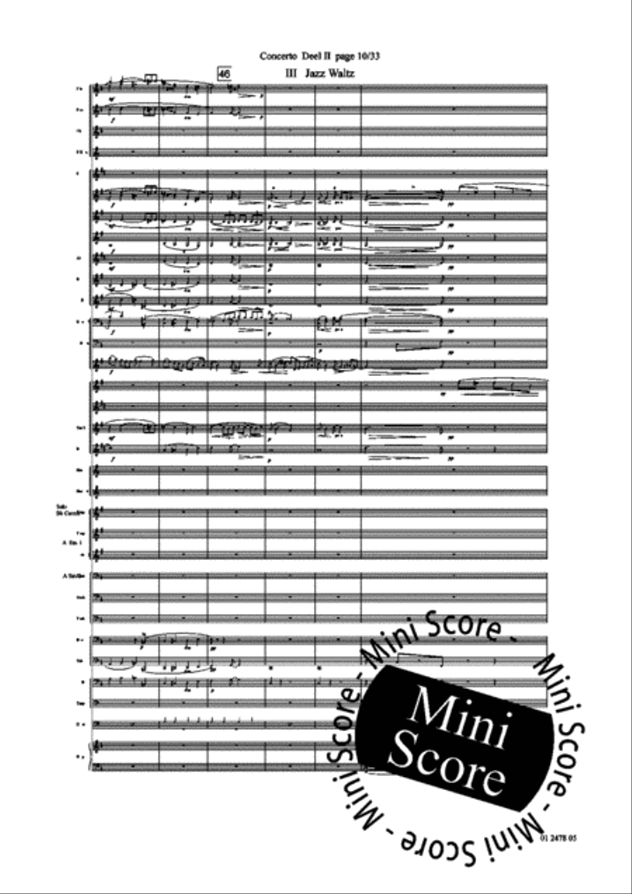Concerto for Trumpet part 2 and 3 Concert Band scores gallery preview page 14