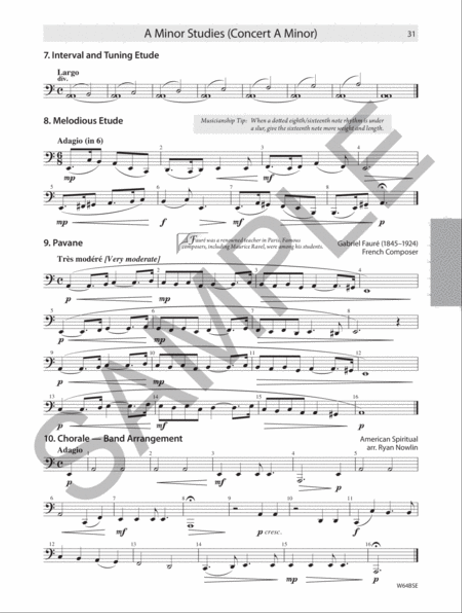 Tradition of Excellence: Technique and Musicianship - Eb Tuba Concert Band Methods scores gallery preview page 3