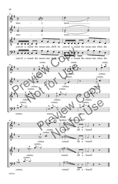 Railroad Medley SATB image number null
