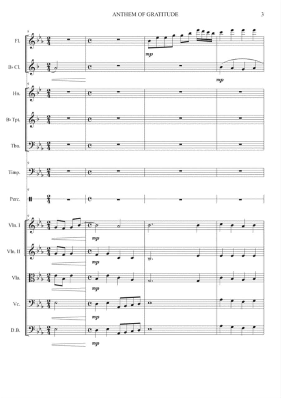 Anthem Of Gratitude Anthem Of Gratitude Chamber Orchestra scores gallery preview page 3