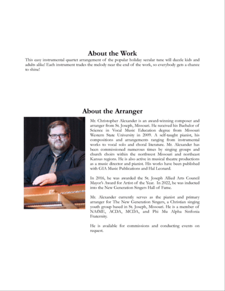 Jolly Old St. Nicholas Oboe scores gallery preview page 2