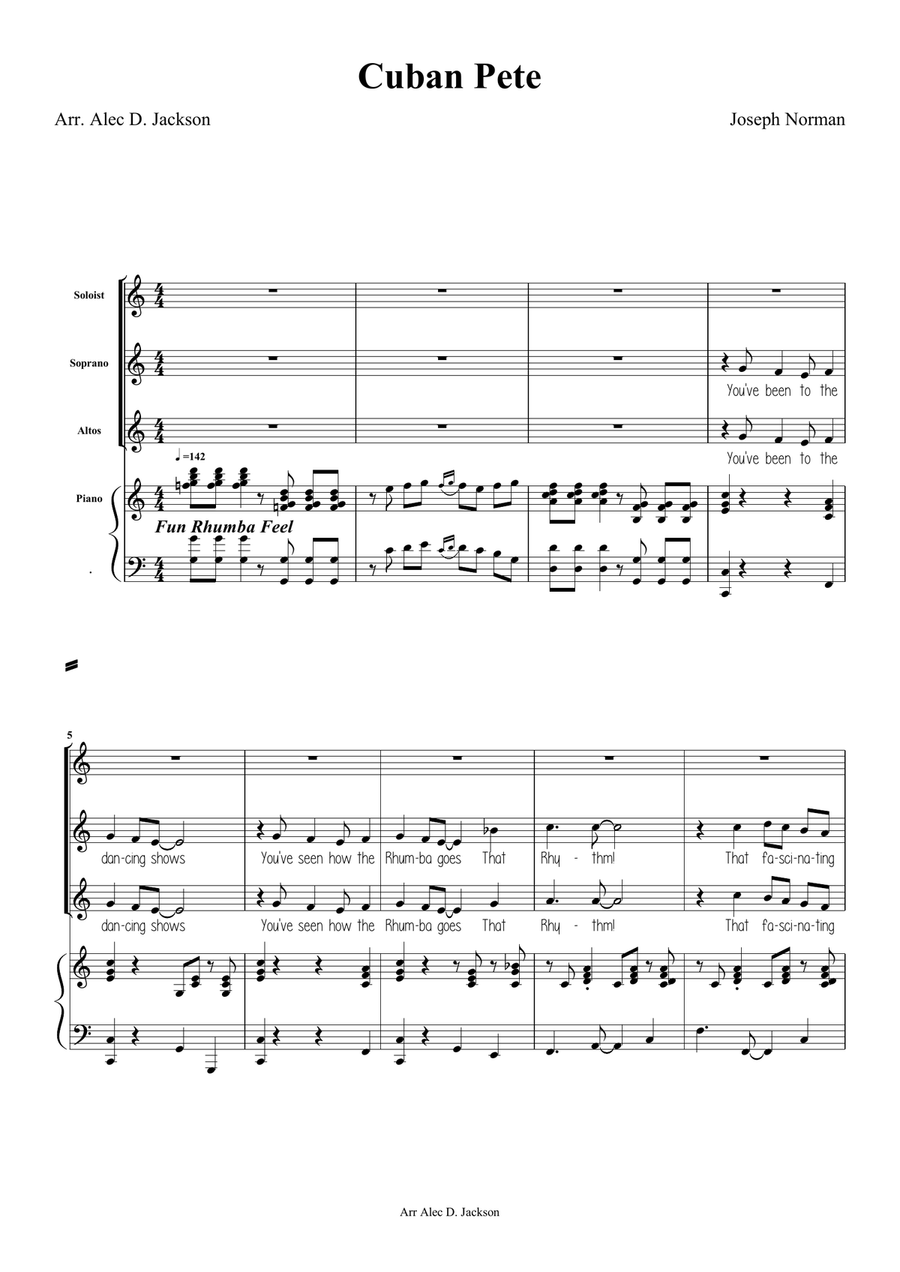 Cuban Pete Two Part SA scores gallery preview page 1