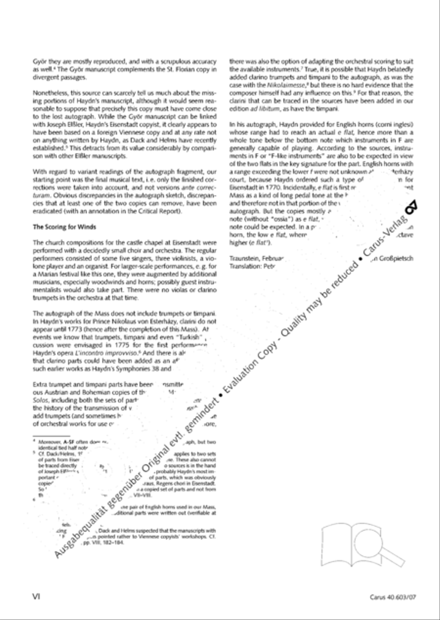 Grosse Orgelsolomesse in Es 4-Part scores gallery preview page 7