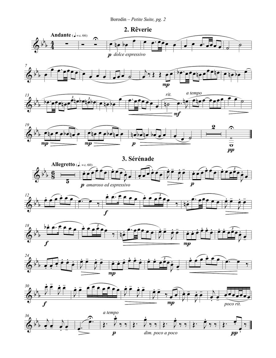Petite Suite for Euphonium & Piano Euphonium scores gallery preview page 2